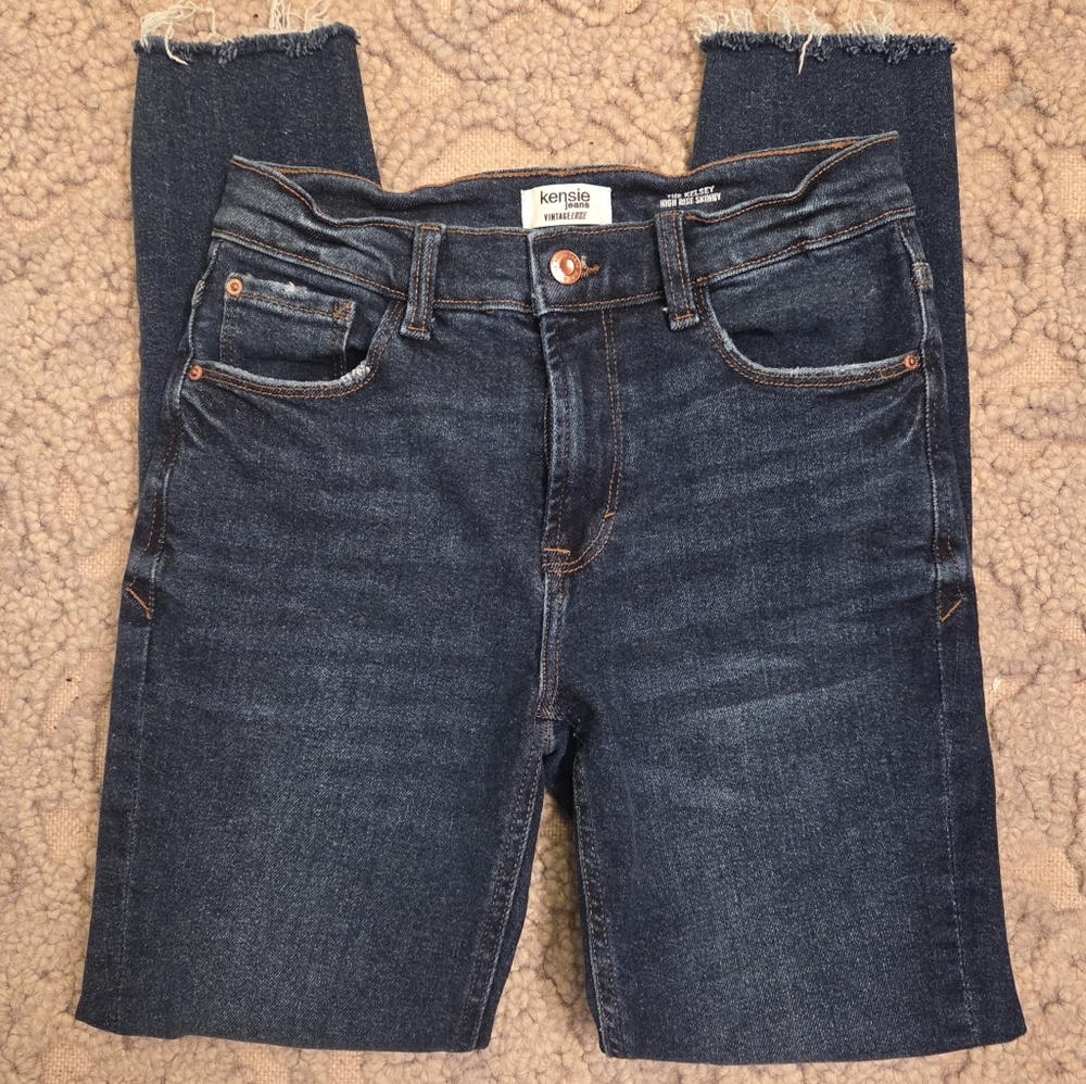 KENSIE The Kelsey High Rise Skinny Vintage Luxe Jeans